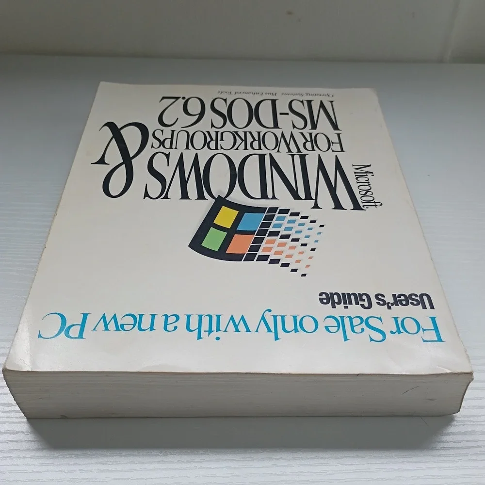 Microsoft Windows For Workgroups & MS-DOS 6.2 Users Guide Manual Vtg